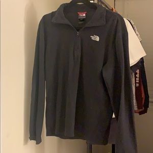 north face black half zip